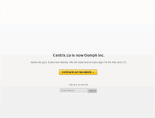 Tablet Screenshot of centrix.ca