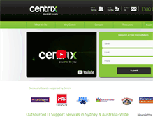 Tablet Screenshot of centrix.com.au